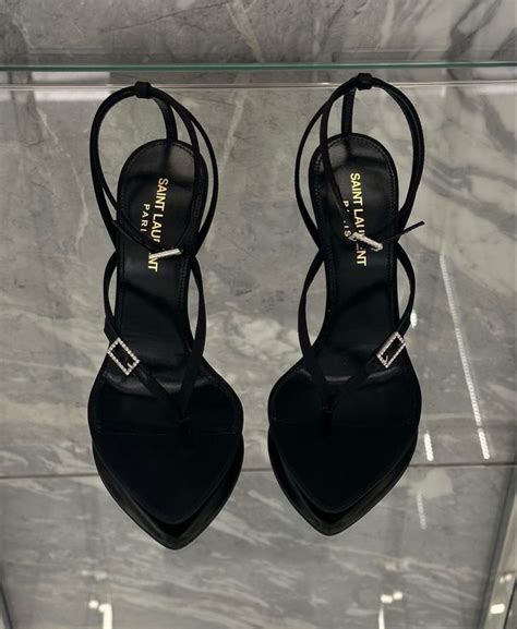 yves saint laurent tacchi neri|Saint Laurent Shoes.